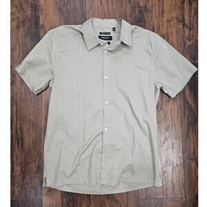 Kenneth Cole Button up Shirt 100% Cotton Size Small Slim Fit Men Green
